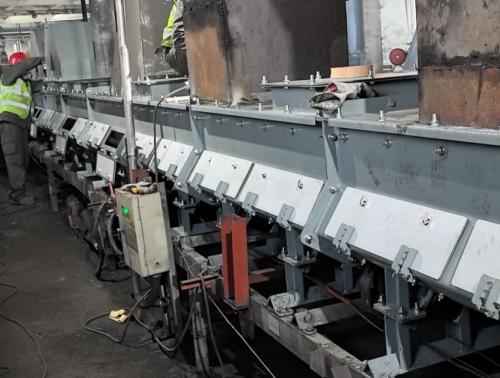 锡林浩特全密封导料槽生产完成